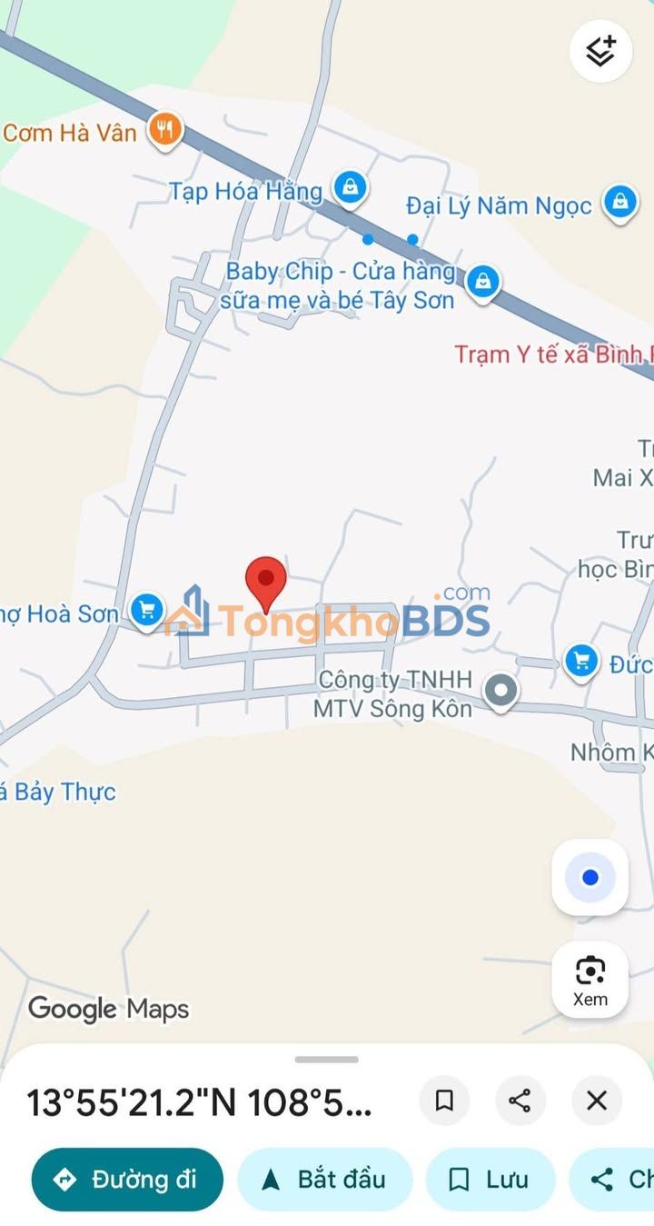 Đất nền Hóa Sơn, Tây Sơn 140m² sổ hồng lâu dài - Giá chỉ 5xx triệu