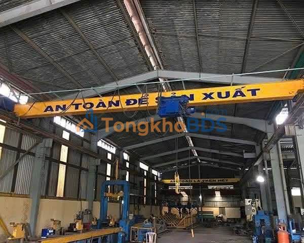 Cho thuê xưởng cơ khí 1200m² Dĩ An, Bình Dương - Có cẩu trục 5 tấn, xe công ra vào 24/7