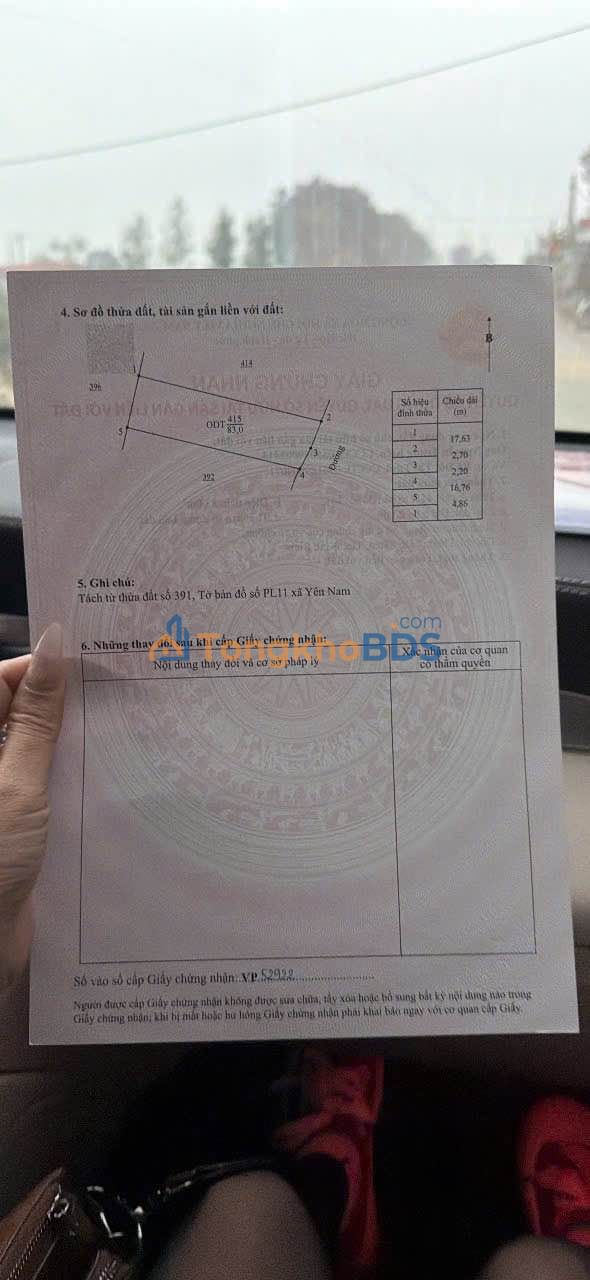 Bán Đất Lộc Châu Duy Tiên 83m² - Giá Tốt, Sẵn Sổ Hồng