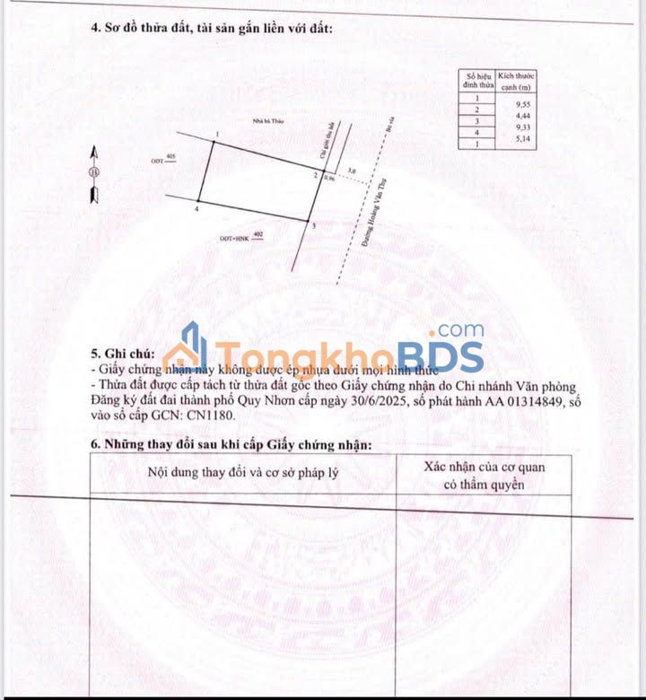 Đất Mặt Tiền 507 Hoàng Văn Thụ, Quy Nhơn - 45.5m² Kinh Doanh Đắc Lợi