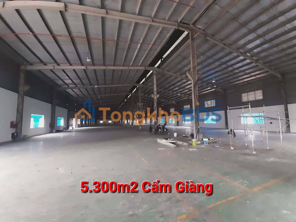 Cho thuê xưởng 5200m² Cẩm Giàng - PCCC tự động, sẵn sàng FDI