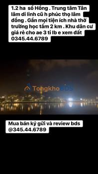 Bán Đất 1.2ha Sổ Hồng Trung Tâm Di Linh - Giá 3 Tỷ