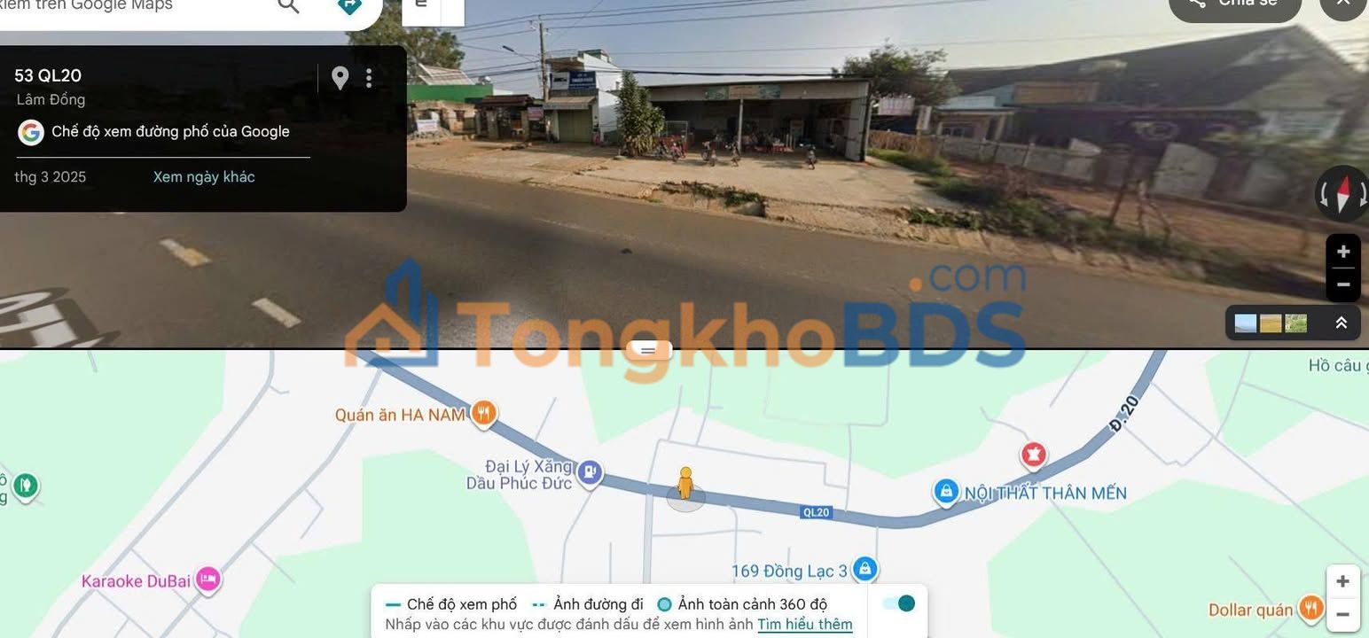 Bán Mặt Tiền QL20 Di Linh, Lâm Đồng 456m² - Giá 11 Tỷ TL