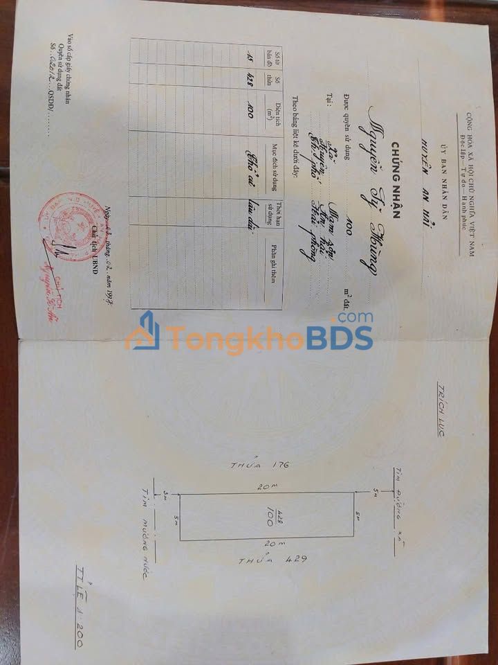 Đất nền mặt trục Hùng Vương, Hồng Bàng - 120m², hướng Nam, hơn 3 tỷ