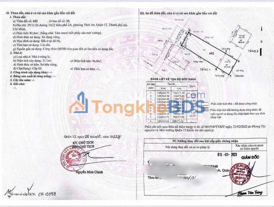 Đất 81m² Thới An Q12 - Sổ Hồng Riêng - Gần Metro - Giá 3.45 Tỷ