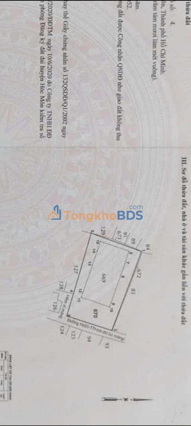 Bán Đất Hóc Môn 448m² Mặt Tiền 2 Đường VIP - Sổ Đỏ Sẵn Sàng