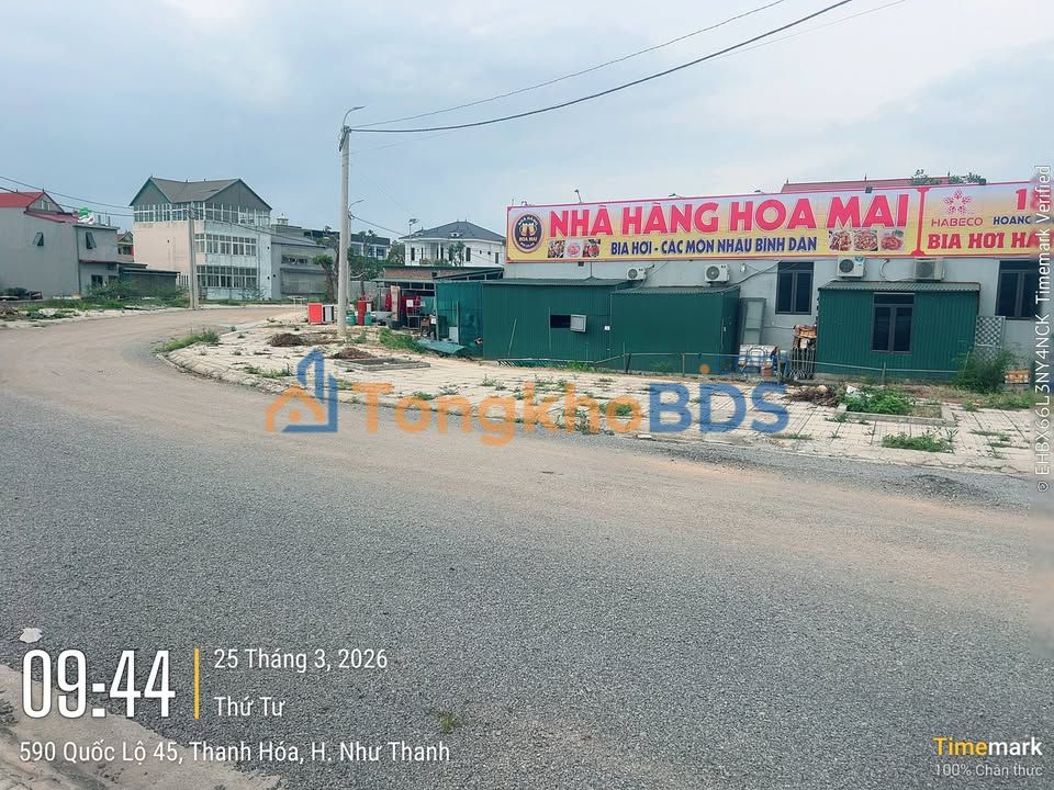 Đất nền 10.5m² mặt tiền Hoa Mai, Quảng Xương - Sổ đỏ sẵn sàng