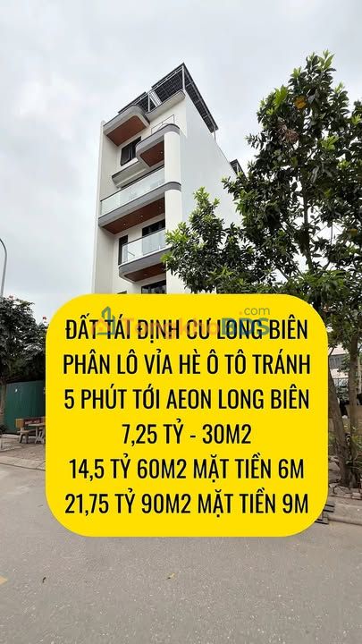 Đất Tái Định Cư Thạch Bàn - Kinh Doanh Vỉa Hè 30-90m², 5' Aeon Mall