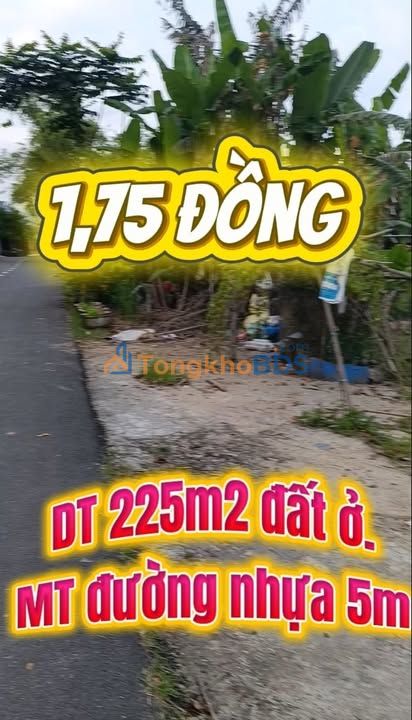 Đất thổ cư Hòa Tiến 225m² - Sổ hồng sẵn, giá 1.75 tỷ - Cơ hội đầu tư sinh lời