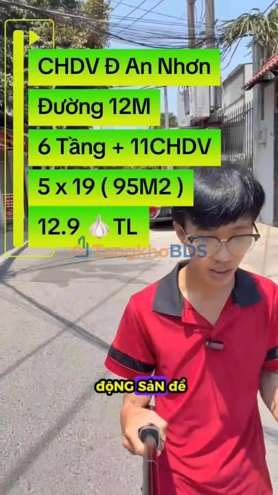 CHDV An Nhơn Gò Vấp 95m² - 6 Tầng 11PN - Giá 12.9 Tỷ