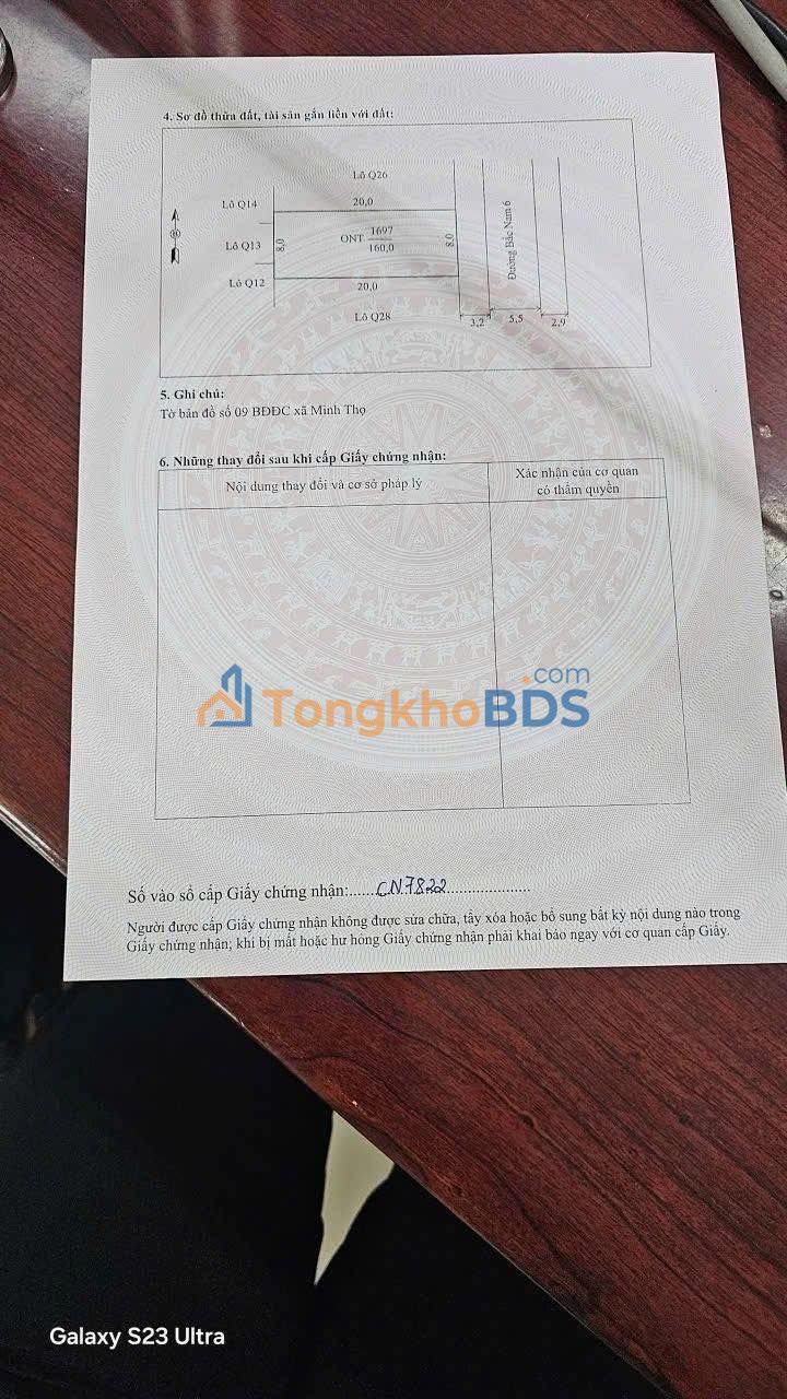 Đất Nền 160m² Mặt Tiền Long Tơ - Nông Cống, View Công Viên