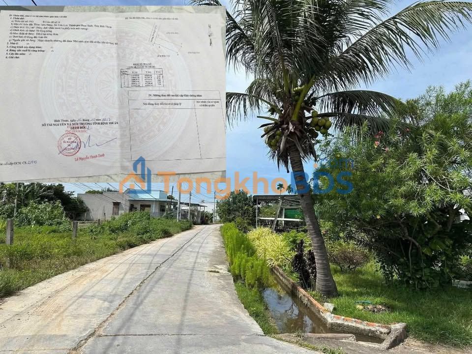 Đất thổ cư 93m² Bình Hưng, Phan Thiết - Sổ hồng, chỉ 599 triệu