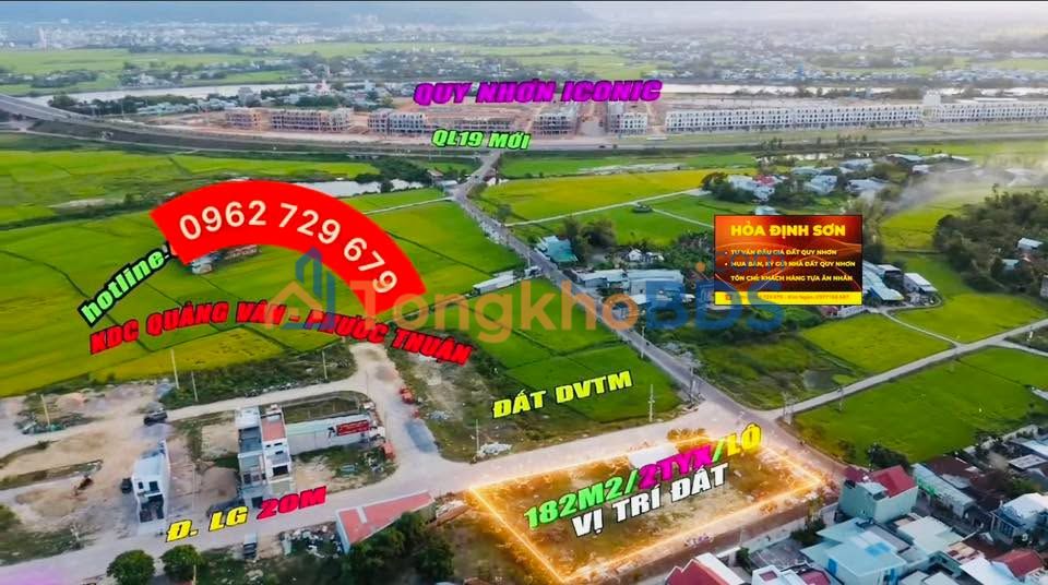 Đất Nền KDC Phước Thuận, Tuy Phước - Sổ Đỏ 182m² Giá 1.86 Tỷ