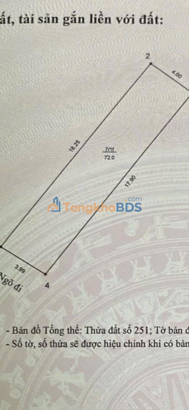 Đất Vàng Tân Mai 72m² MT 4m - Sổ Đỏ Vuông Vắn, Giá 10.8 Tỷ