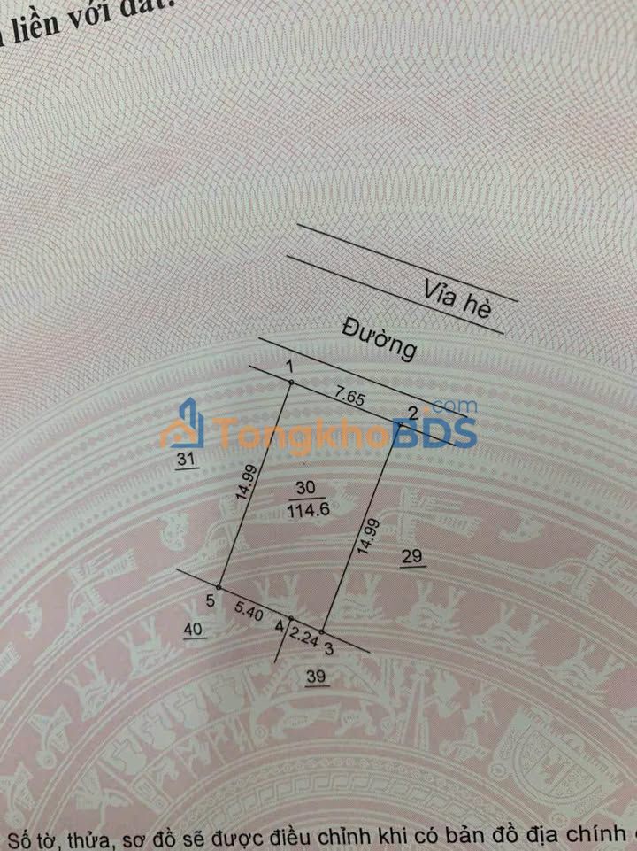 Đất Dịch Vụ Di Trạch Hoài Đức - 114.6m² - 15.5 Tỷ - Sổ Đỏ Sẵn Sàng