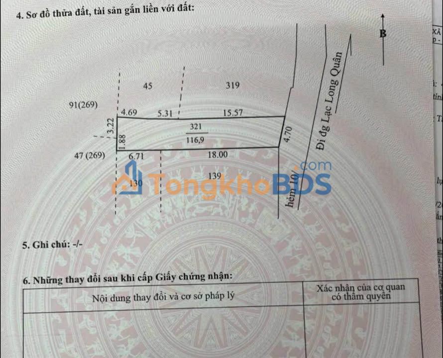 Đất Hẻm Ô Tô Lạc Long Quân, Vũng Tàu - 117m² - Sát Mặt Tiền 36M