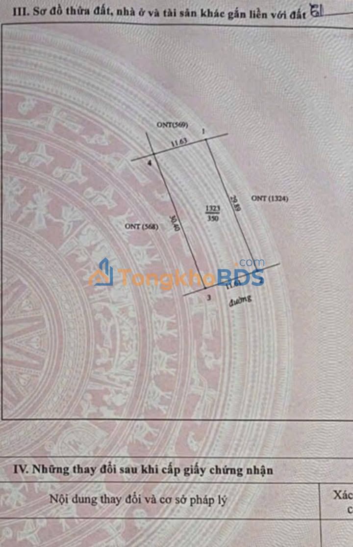 Bán Đất Nghi Trường 350m² Hướng Đông Nam - Giá 3.5 Tỷ