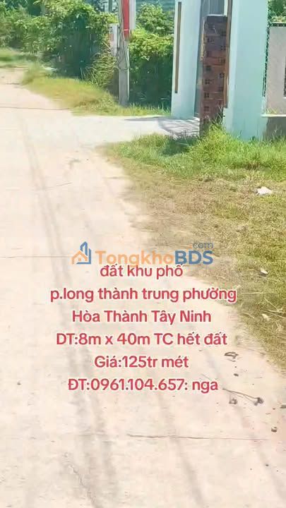 Đất Nền 344m² Hòa Thành, Tây Ninh - Giá Đầu Tư 4.3 Tỷ