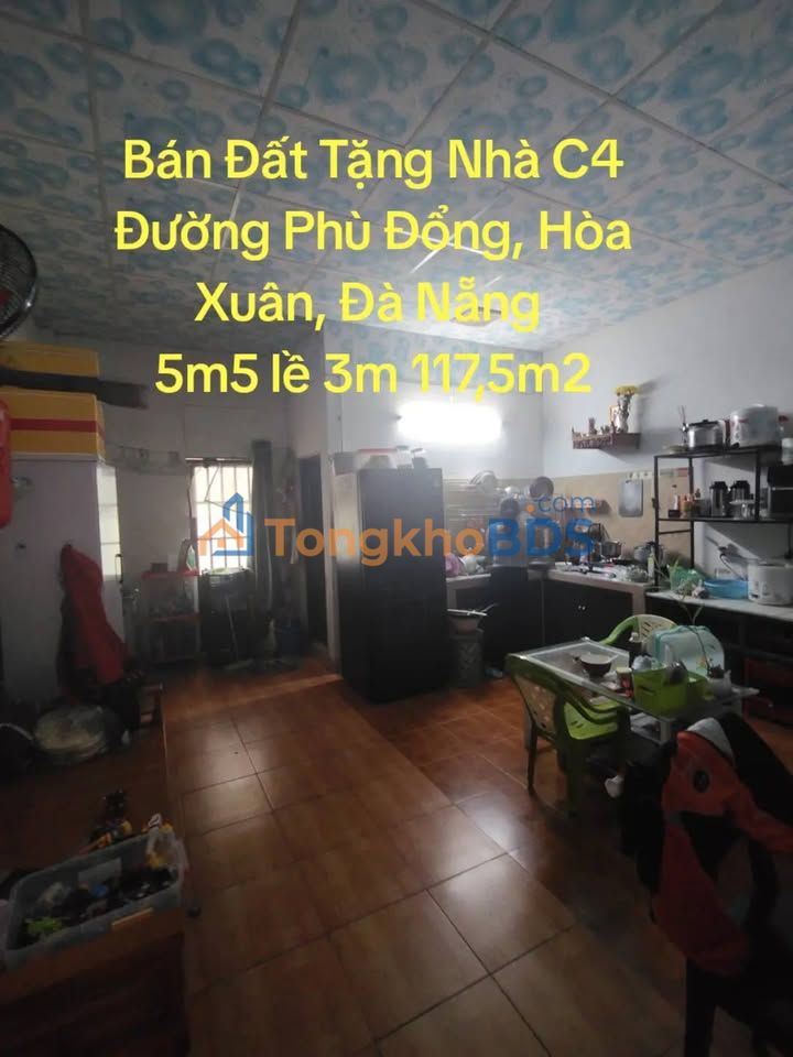 Bán Đất Tặng Nhà C4 Đường Phù Đổng, Hòa Xuân 117.5m² - Giá Hời Chỉ Hơn 5 Tỷ