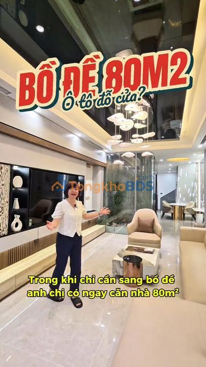 Biệt thự phố 80m² Bồ Đề 17 tỷ - Ô tô đỗ cửa, sát công viên