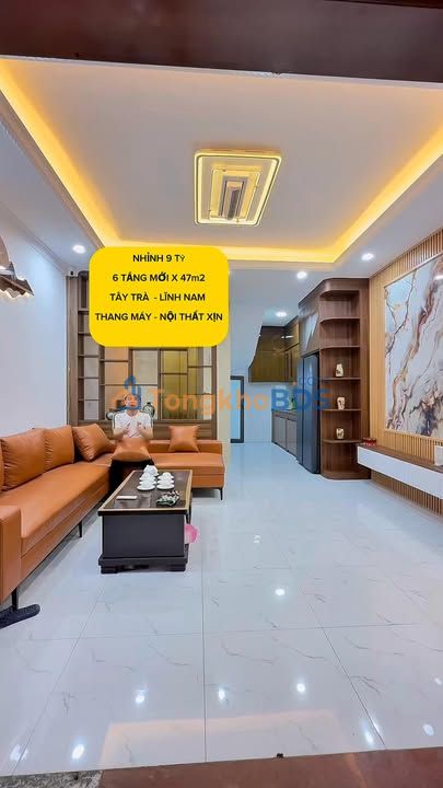 Nhà 47m² Tây Trà, Hoàng Mai - Thang Máy xịn, 6 Tầng Mới - 9 Tỷ