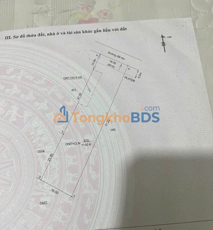 Đất Vàng Bến Cát 1130m² - Mặt Tiền DT744, Sổ Hồng Sẵn Sàng!