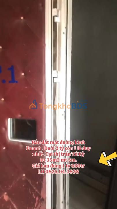 Nhà Mặt Tiền Tứ Kỳ 35m² Giá 1.65 Tỷ - Kinh Doanh/Cho Thuê Ngay