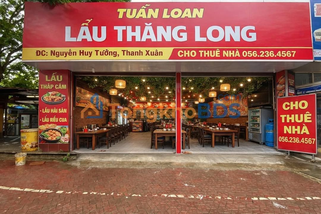 Cho thuê mặt bằng Nguyễn Huy Tưởng, Thanh Xuân - 100m² kinh doanh sầm uất