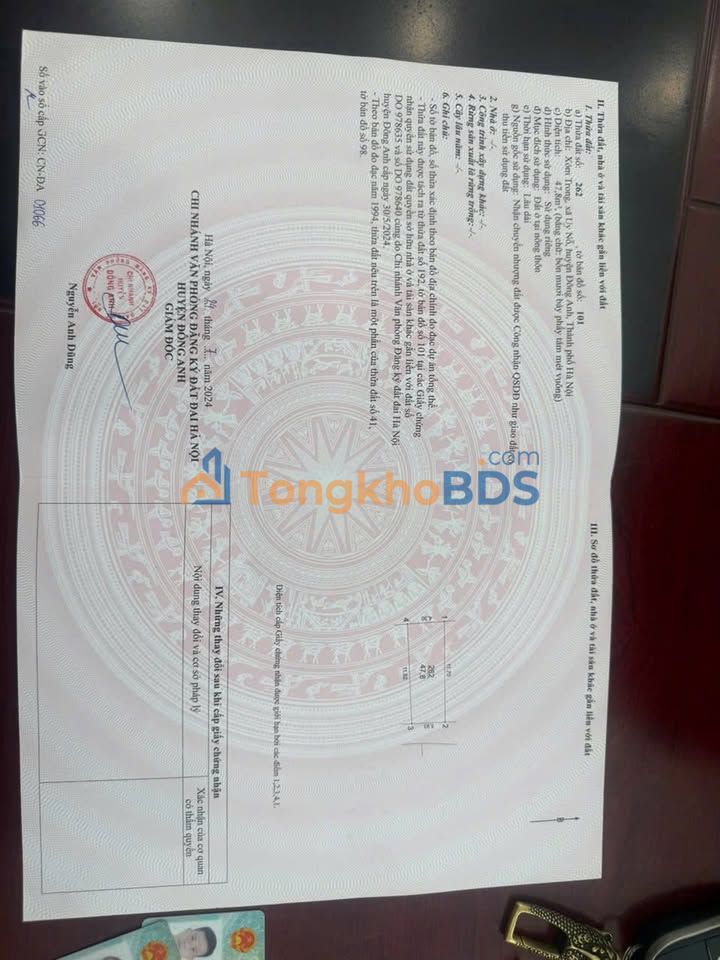 Đất Xóm Trong, Đông Anh 48m² - Sổ Đỏ Chính Chủ, Giá 4 Tỷ