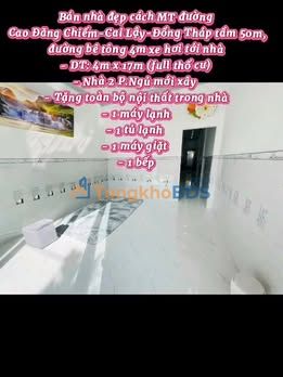 Nhà 417m² full thổ cư, tặng nội thất tại Cao Lãnh - 1.65 tỷ