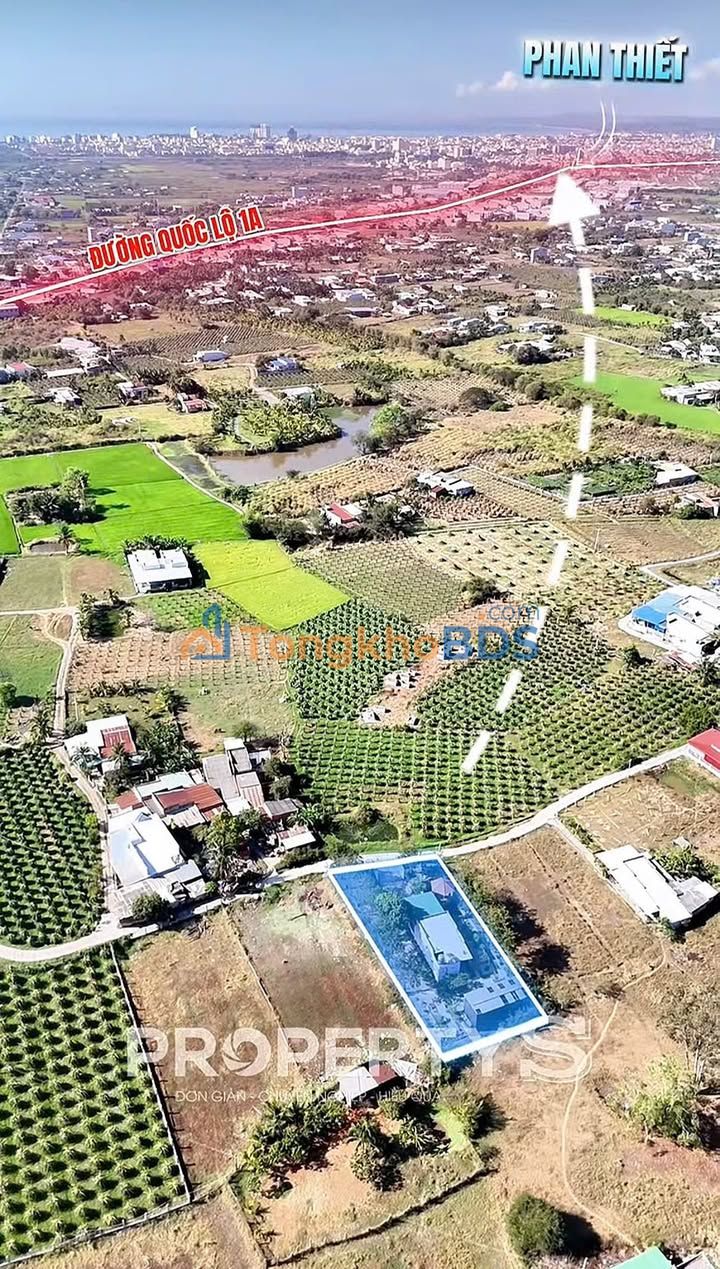 Bán Gấp Nhà Vườn 1000m² Sổ Hồng Tại Phan Thiết - Giá 2.9 Tỷ