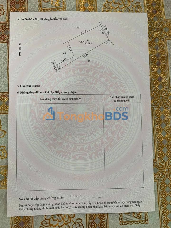 Đất Vườn An Giang 1255m² - Sổ Đỏ Chính Chủ, Giá 720 Triệu