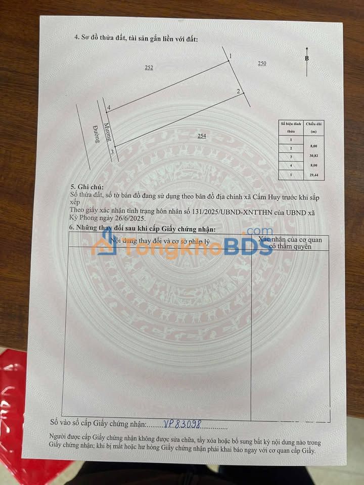 Bán Gấp 2 Lô Đất Vàng Xã Cẩm Xuyên, Hà Tĩnh - 100m2 Thổ Cư/Lô