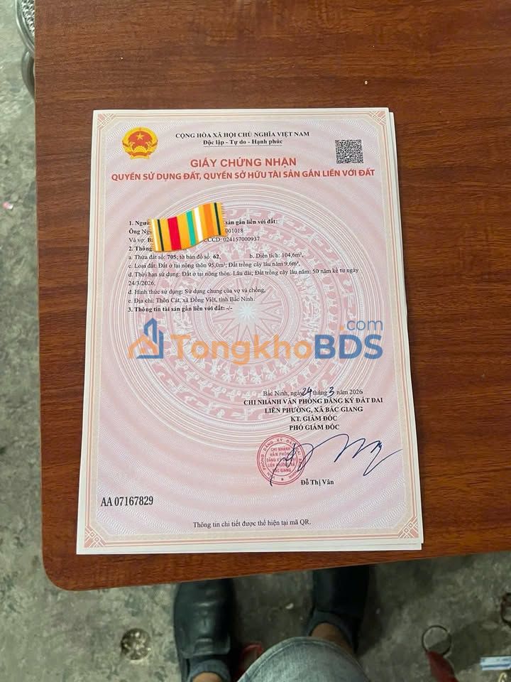 Đất Làng Cát Long Biên 104.6m² - Sổ Đỏ Thổ Cư, Sát KCN Đức Giang