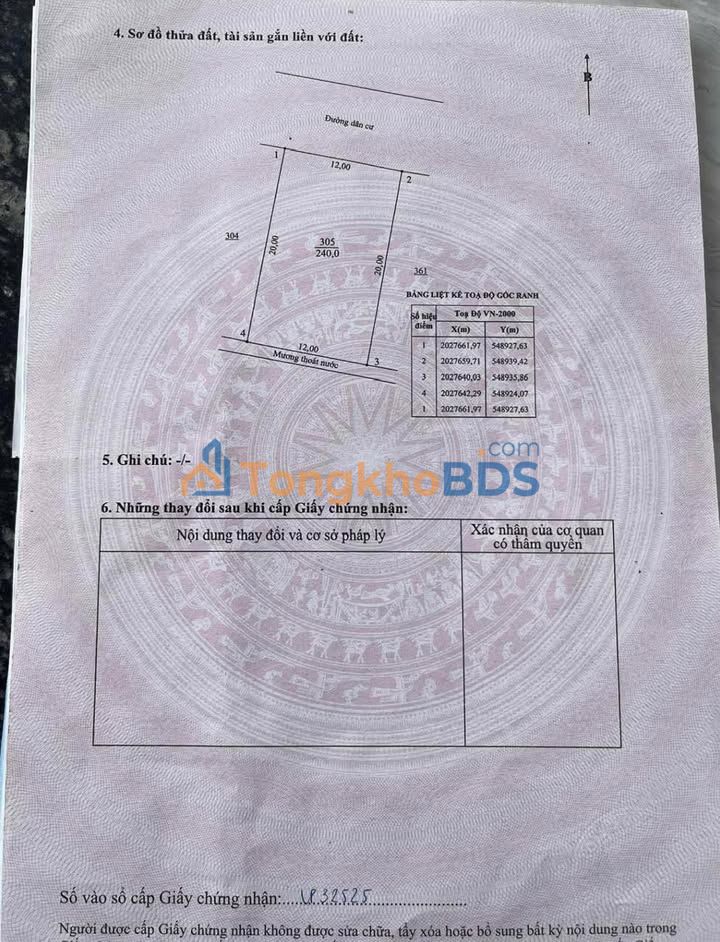 Đất nền Thạch Thắng, Hà Tĩnh 240m² - Sổ đỏ chính chủ, giá đầu tư F0