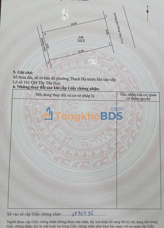 Đất Nền Đông Tân Học - 288m² (8x18m) - Giá 3.2 Tỷ Chính Chủ