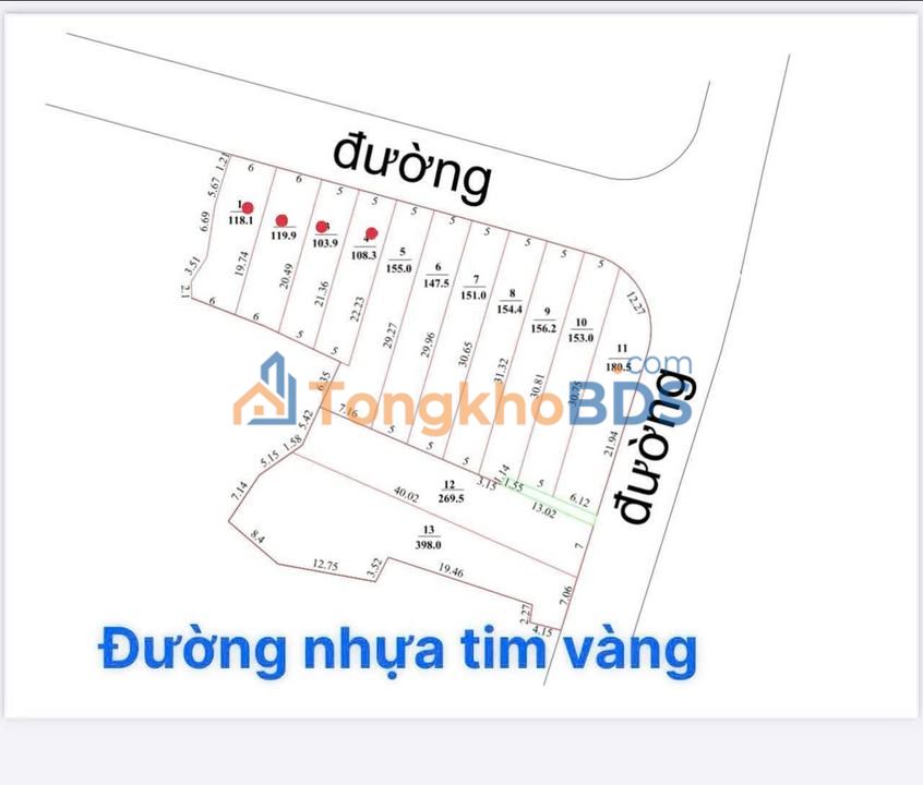 Đất nền Long Đất 120m² (80m² thổ cư) - Sổ sẵn, đường nhựa