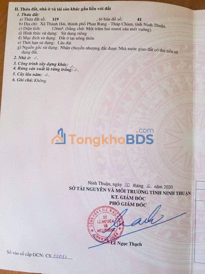 Đất Tái Định Cư Công Thành 124m² - Giá 900 Triệu Bớt Lộc