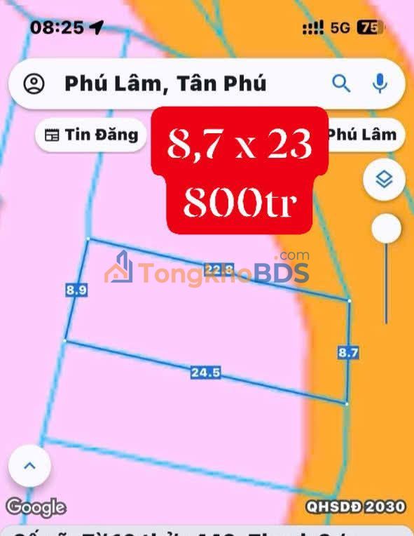 Đất Nền Phú Lâm 173m² - Sổ Đỏ Chính Chủ - Giá Tốt 800 Triệu