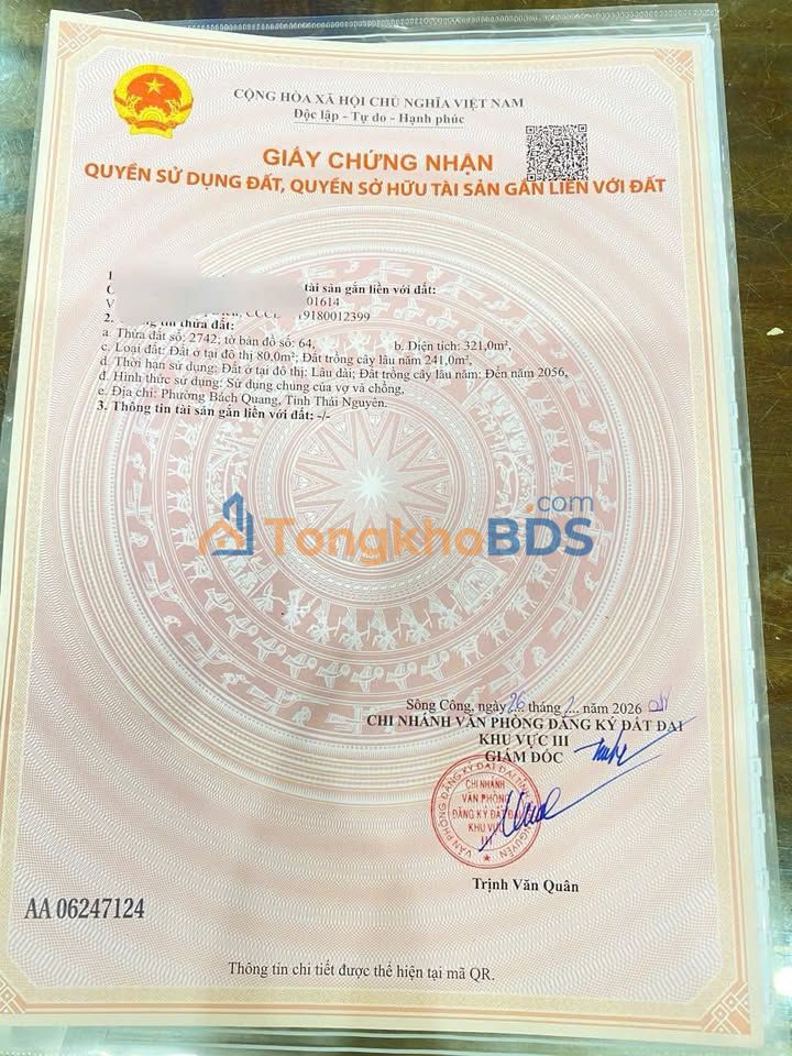 Đất nền Định Hóa, Thái Nguyên 321m² - Sổ hồng sẵn sàng giao dịch