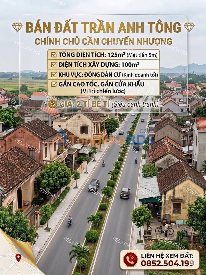 Đất nền Móng Cái 125m² mặt tiền 5m - Gần Cao tốc, Cửa khẩu, Kinh doanh tốt