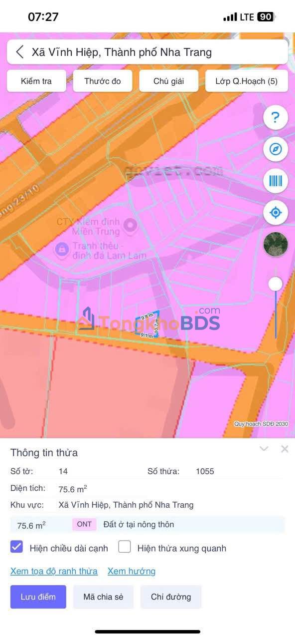 Bán Đất Vĩnh Điềm Thượng 75m² Sổ Hồng Giá Tốt - Cơ Hội Đầu Tư