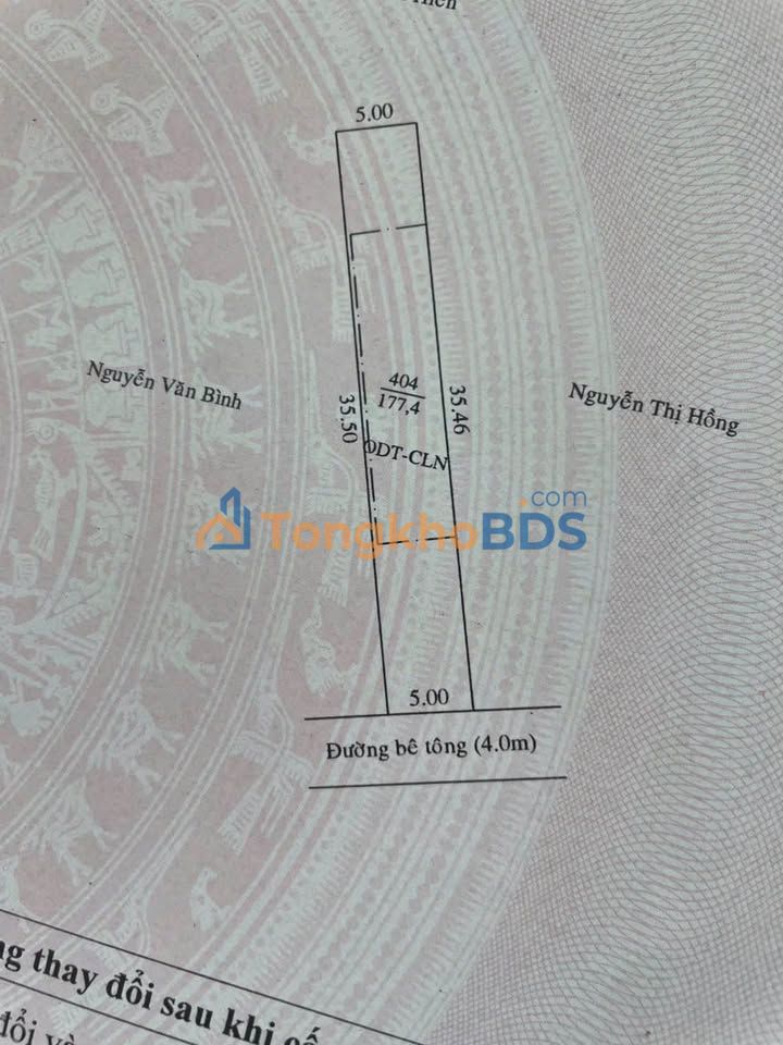 Đất thổ cư 180m² Nguyễn Chí Thanh, Dầu Tiếng - Sổ hồng sẵn, giá 2.3 tỷ