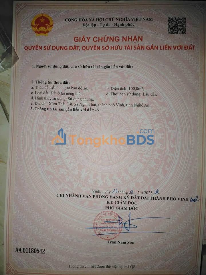 Bán Đất Lương Hòa, Châu Thành 100m² - Sổ Hồng Sẵn Sàng