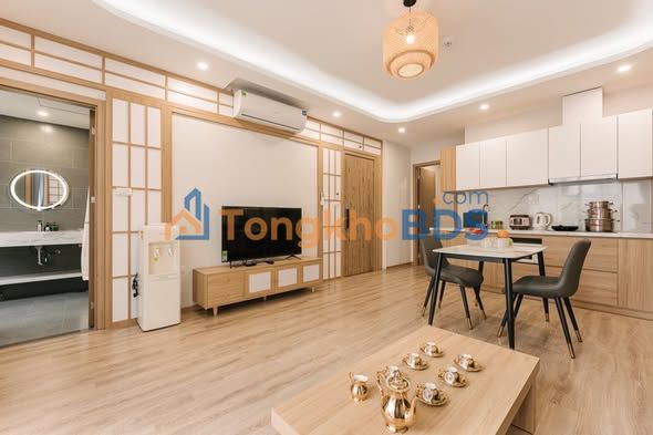 Cho thuê căn hộ 1PN Linh Lang, Tây Hồ - 60m² full nội thất, dọn phòng 3 lần/tuần