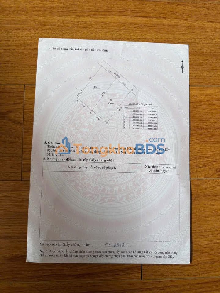 Bán đất 354.6m² mặt tiền 13m tại Phú Cát, Quốc Oai - Vị trí đắc địa