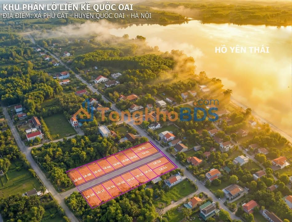 Đất nền Phú Cát Quốc Oai 300m² - Kinh doanh đắc địa, view hồ triệu đô