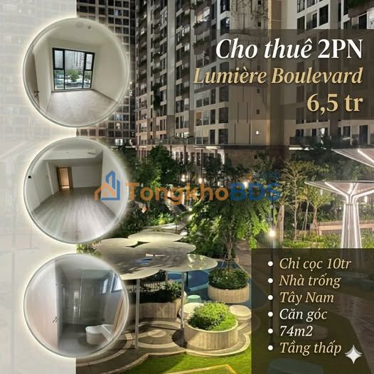 Cho thuê Căn hộ Vinhomes Grand Park 2PN - Giá chỉ 6.5 triệu/tháng