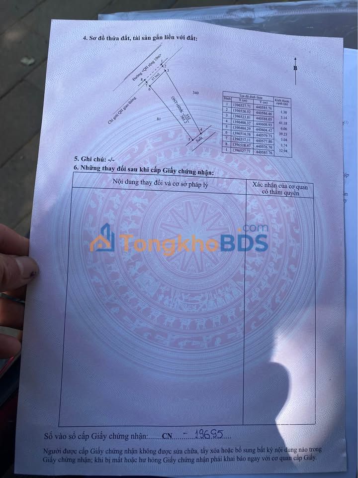 Đất nền 361.2m² sổ đỏ tại Hòa Xuân, Phú Yên - Giá 1.2 tỷ