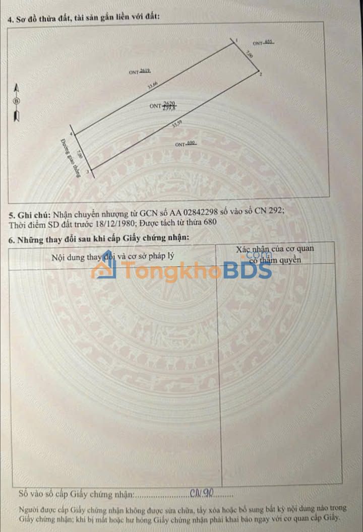 Bán Đất Nền Thôn Quần nham 2, Triệu Sơn 239m² Full Thổ Cư - Giá 8xx Triệu